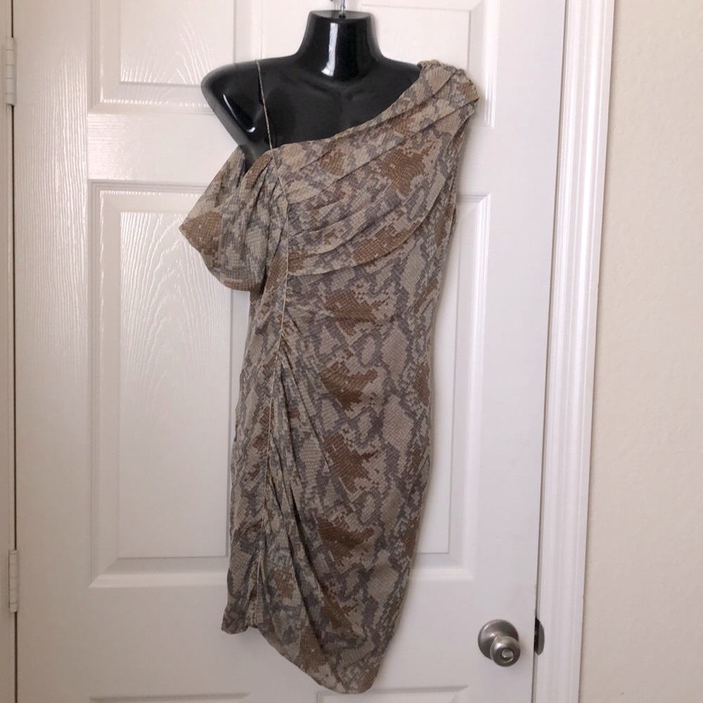 Catherine Malandrino Snake Print Dress